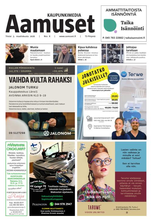 Aamuset 3.3.2026
