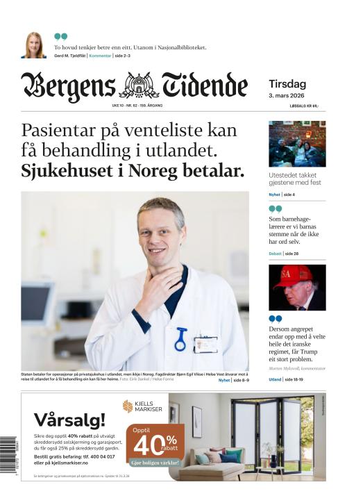 Bergens Tidende 3.3.2026