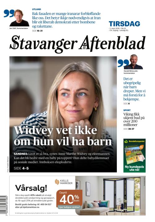 Stavanger Aftenblad 3.3.2026
