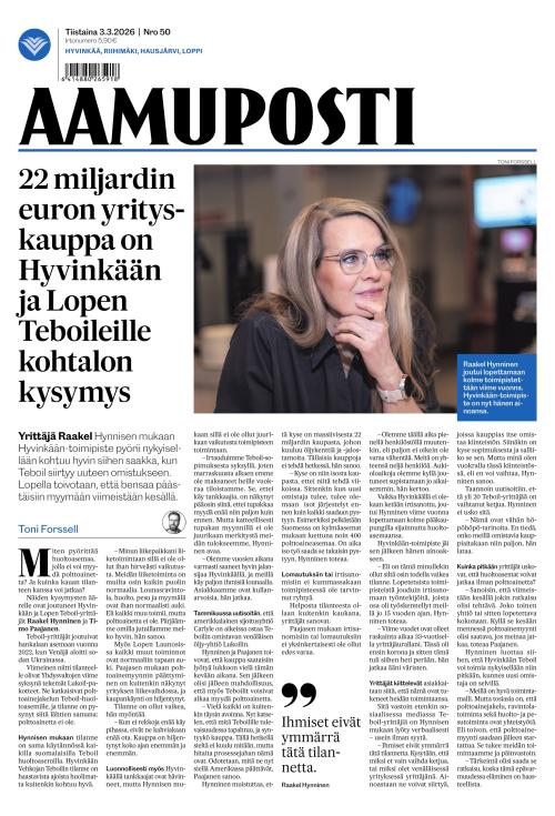 Aamuposti 3.3.2026