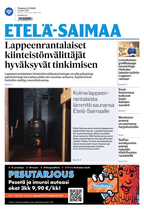 Etelä-Saimaa 3.3.2026