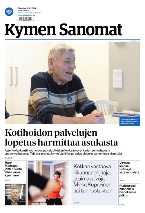 Kymen Sanomat 3.3.2026