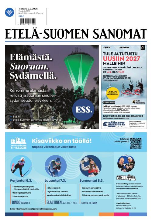 Etelä-Suomen Sanomat 3.3.2026