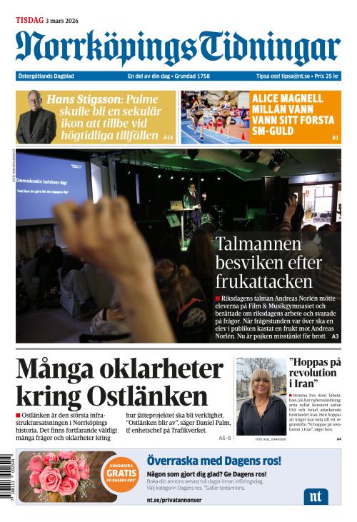 Norrköpings Tidningar 3.3.2026