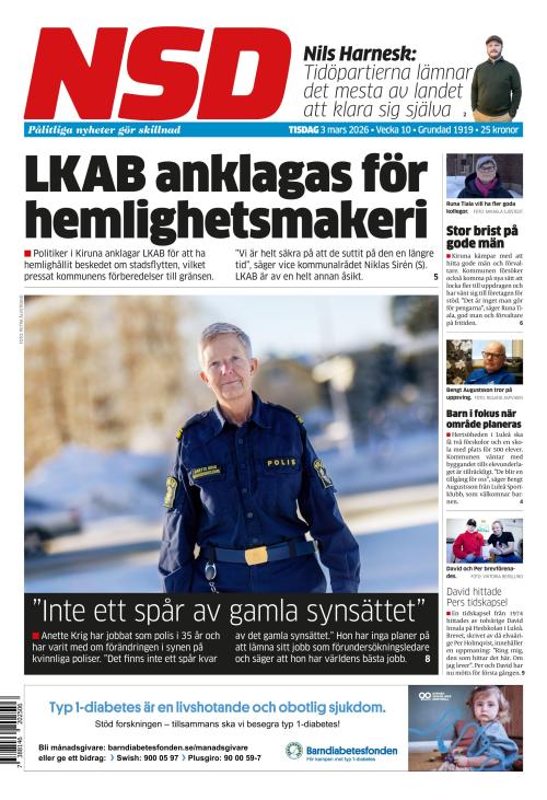 Norrländska Socialdemokraten 3.3.2026