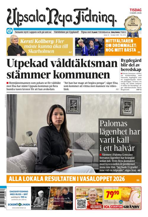 Upsala Nya Tidning 3.3.2026
