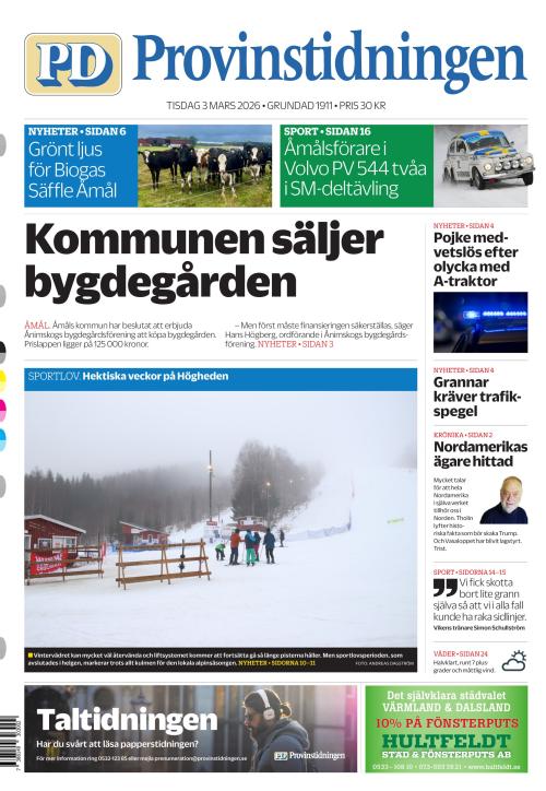 Provinstidningen Dalsland 3.3.2026