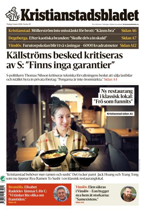 Kristianstadsbladet 3.3.2026