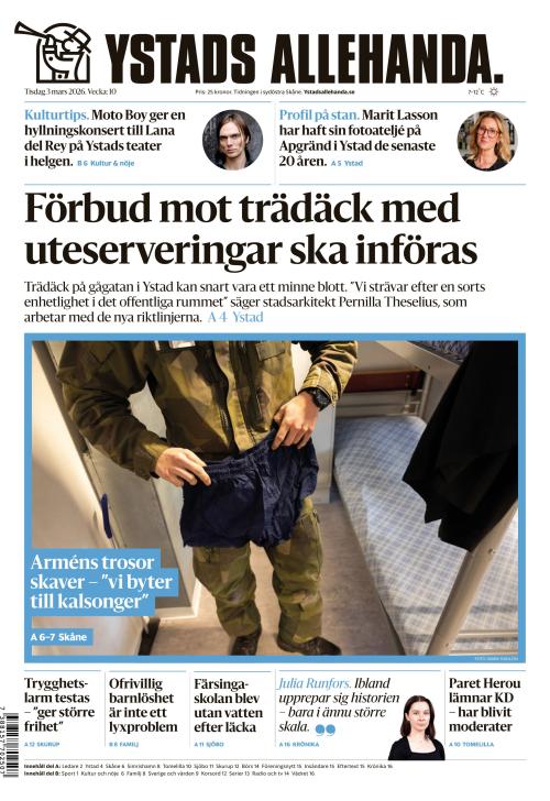 Ystads Allehanda 3.3.2026