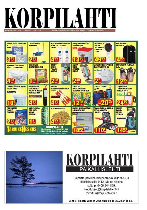 Korpilahti-lehti 4.3.2026