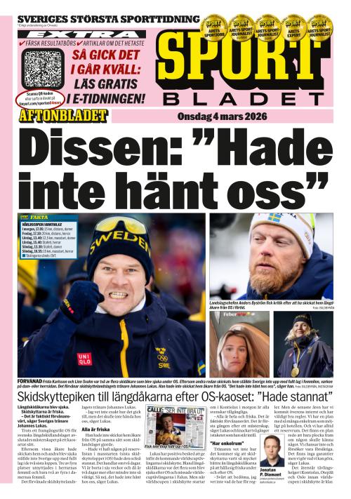 Aftonbladet Sportbladet 4.3.2026