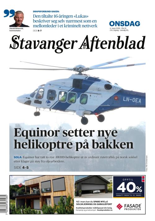 Stavanger Aftenblad 4.3.2026