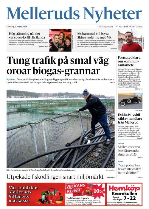 Melleruds nyheter 4.3.2026