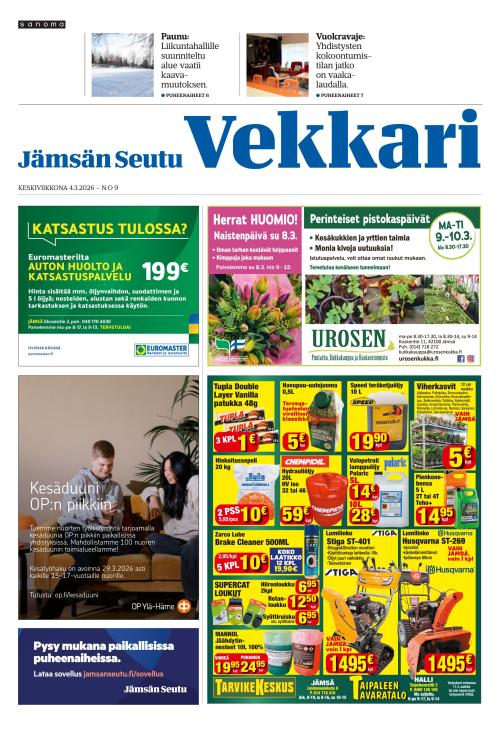 Jämsän Seutu ja Vekkari 4.3.2026