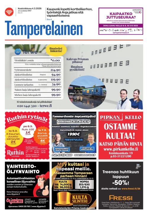 Tamperelainen 4.3.2026