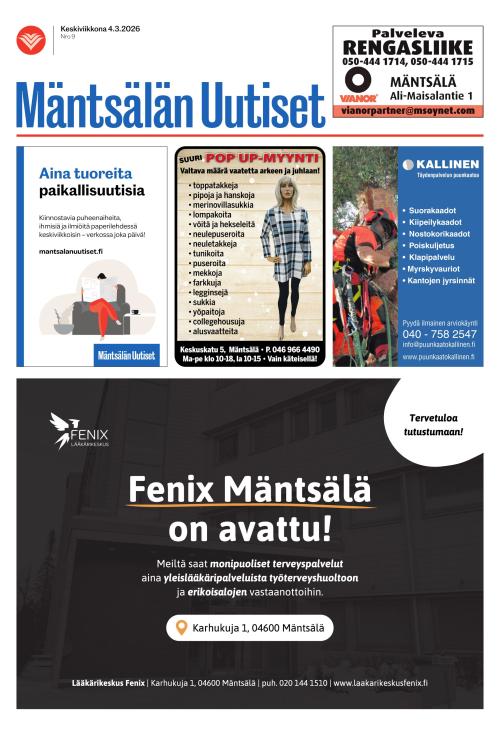 Mäntsälän Uutiset 4.3.2026