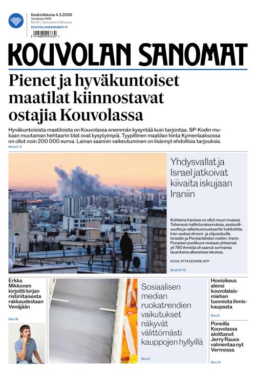Kouvolan Sanomat 4.3.2026