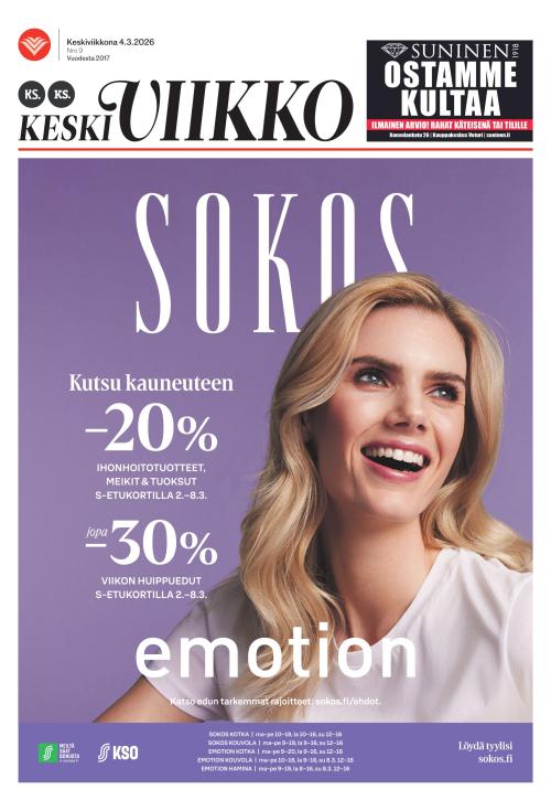 KS Keskiviikko (Kouvolan Sanomat ja Kymen Sanomat -liitteet) 4.3.2026