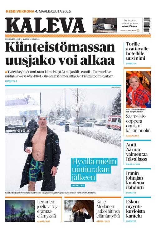 Kaleva 4.3.2026