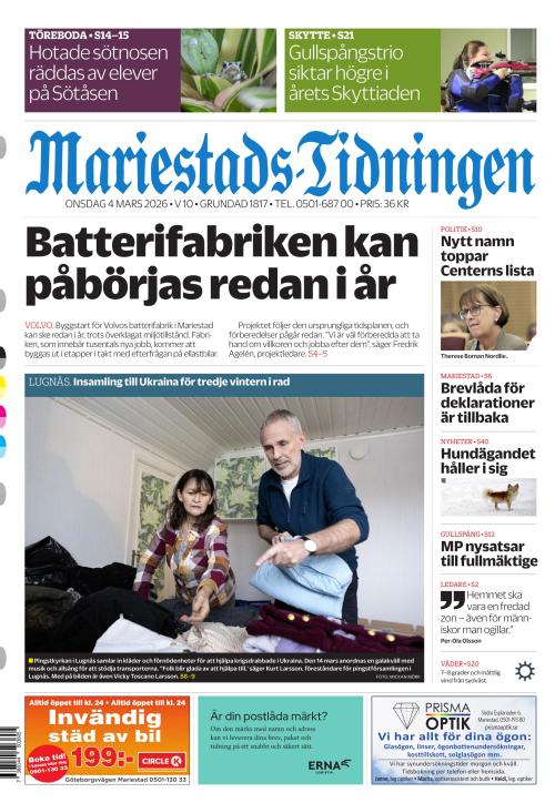 Mariestads-Tidningen 4.3.2026