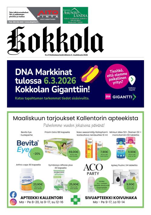 Kokkola-lehti 4.3.2026
