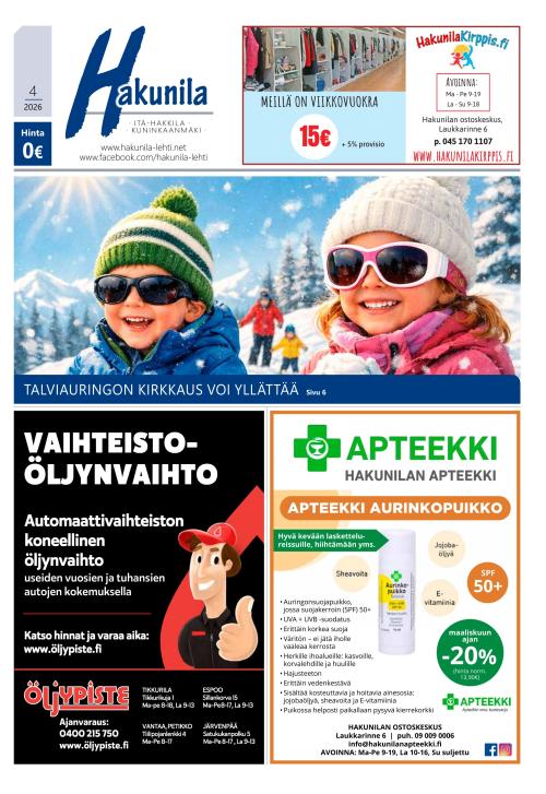 Hakunila-lehti 5.3.2026