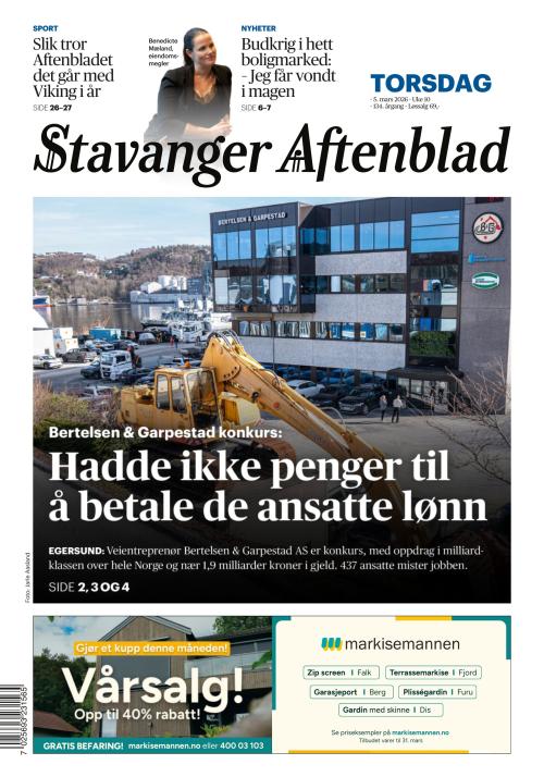 Stavanger Aftenblad 5.3.2026