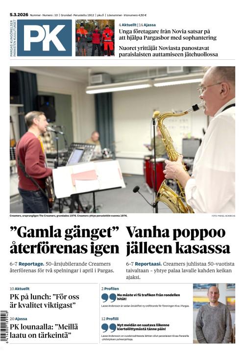 Paraisten kuulutukset 5.3.2026