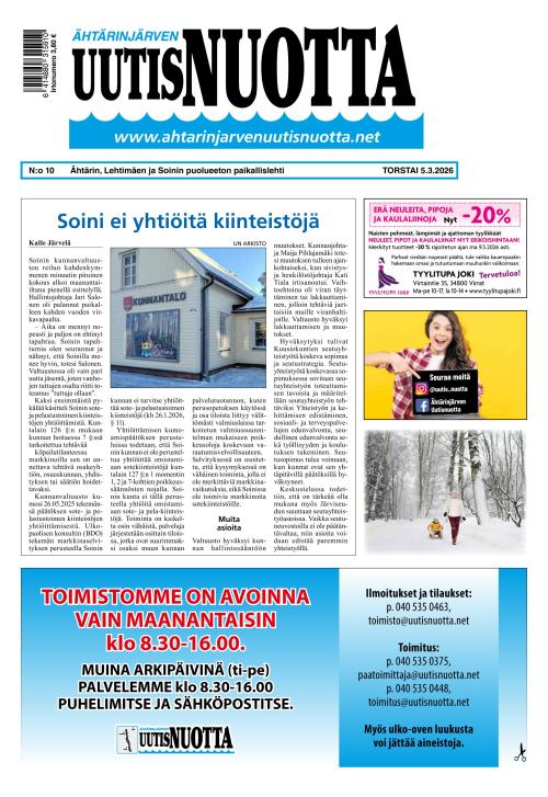 Ähtärinjärven Uutisnuotta 5.3.2026