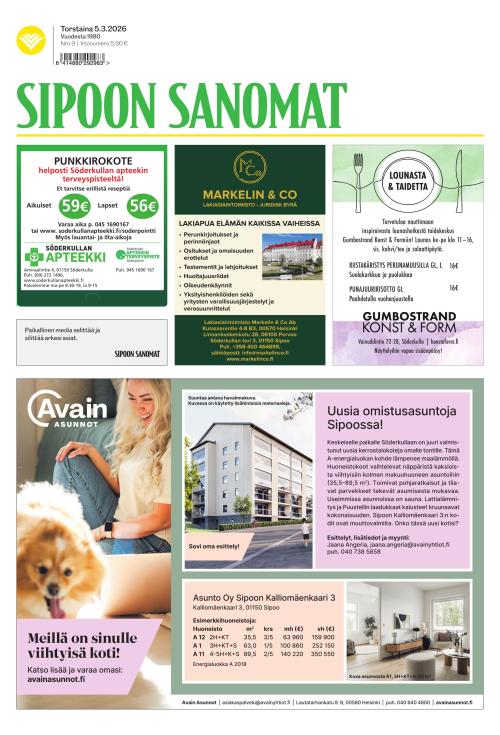 Sipoon Sanomat 5.3.2026