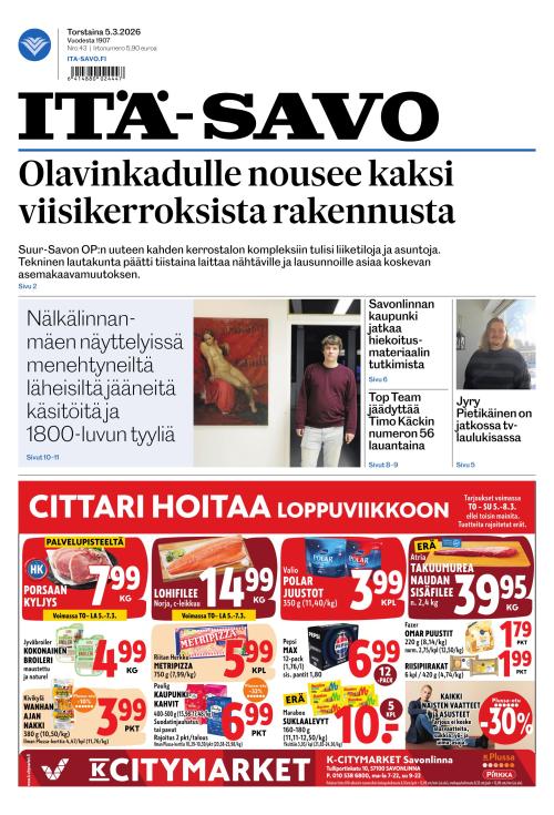 Itä-Savo 5.3.2026