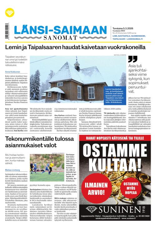 Länsi-Saimaan Sanomat 5.3.2026