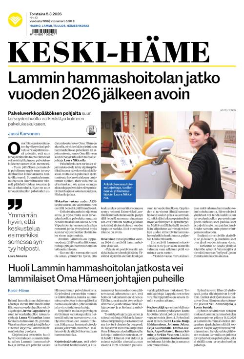 Keski-Häme 5.3.2026