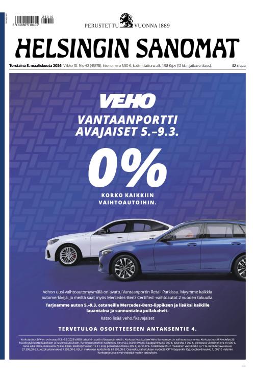 Helsingin Sanomat 5.3.2026