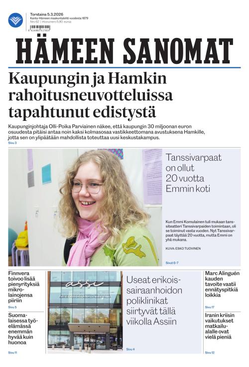 Hämeen Sanomat 5.3.2026