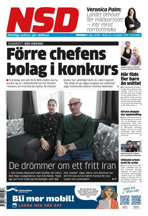 Norrländska Socialdemokraten 5.3.2026