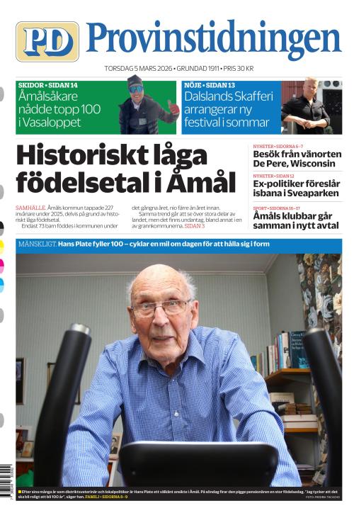 Provinstidningen Dalsland 5.3.2026