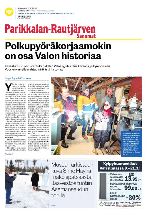 Parikkalan-Rautjärven Sanomat 5.3.2026