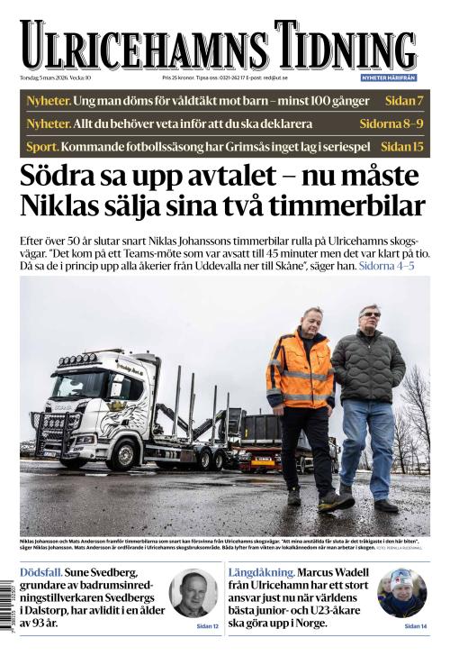 Ulricehamns Tidning 5.3.2026