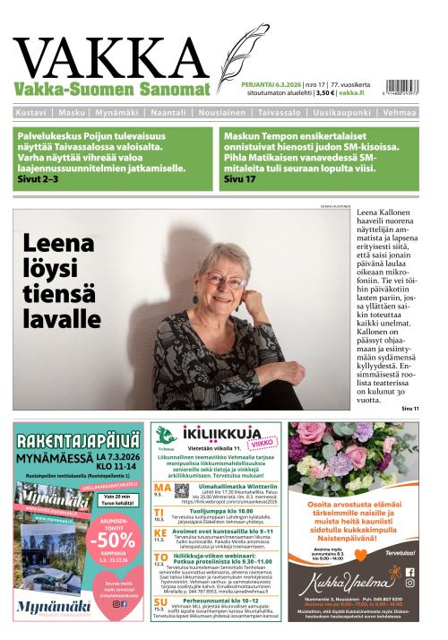 Vakka-Suomen Sanomat 6.3.2026