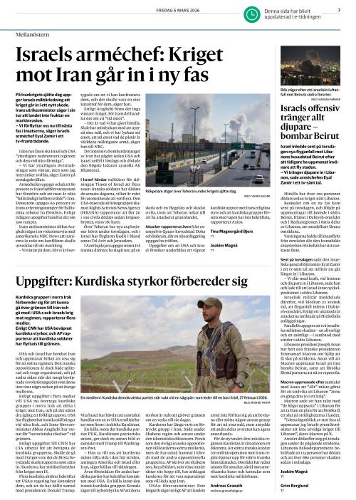 Göteborgs-Posten 6.3.2026