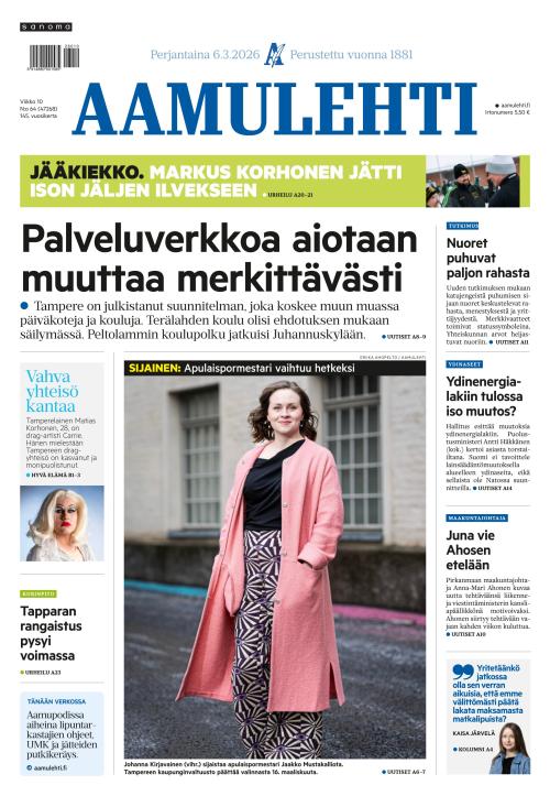 Aamulehti 6.3.2026