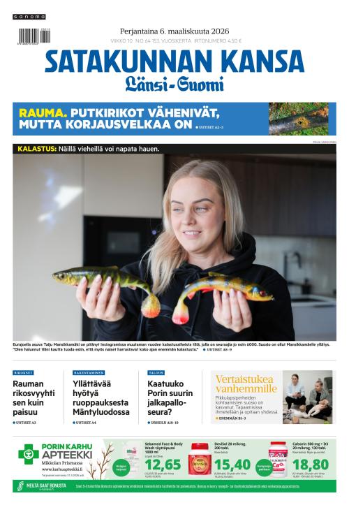 Satakunnan Kansa Länsi-Suomi 6.3.2026