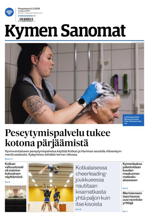 Kymen Sanomat 6.3.2026