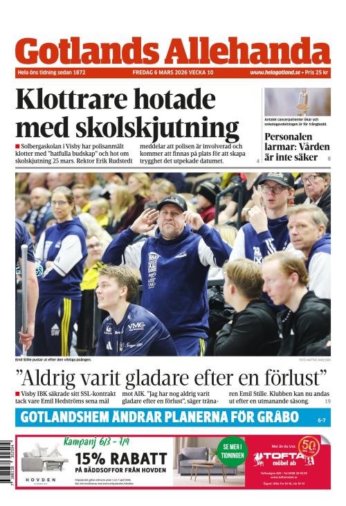 Gotlands Allehanda 6.3.2026