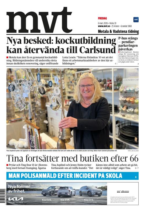 Motala Vadstena Tidning 6.3.2026