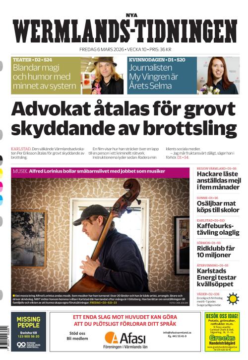 Nya Wermlands-Tidningen 6.3.2026
