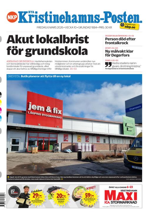 Nya Kristinehamns-Posten 6.3.2026
