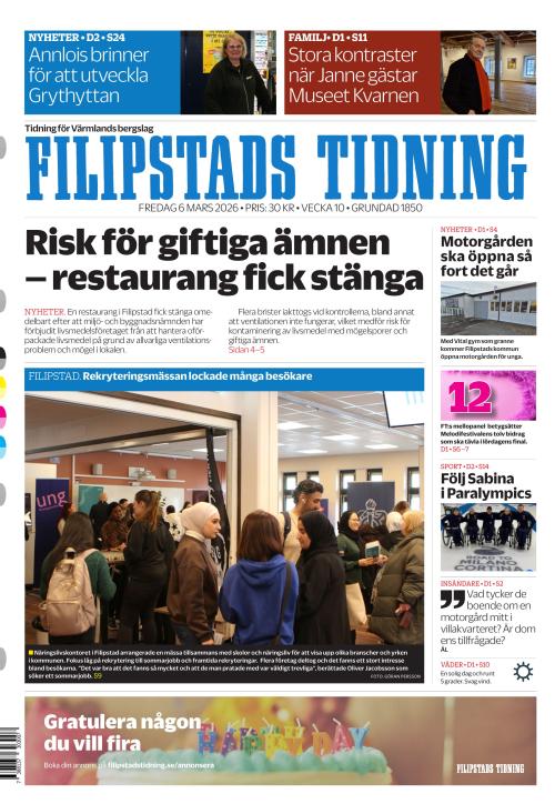 Filipstads Tidning 6.3.2026