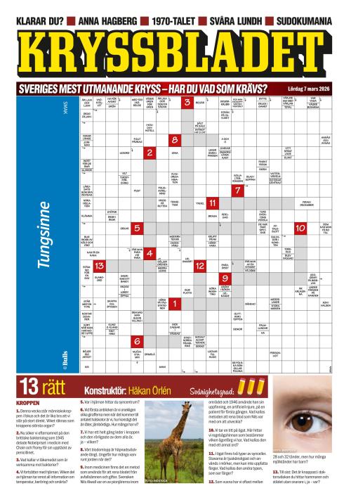 Aftonbladet Lördag 7.3.2026